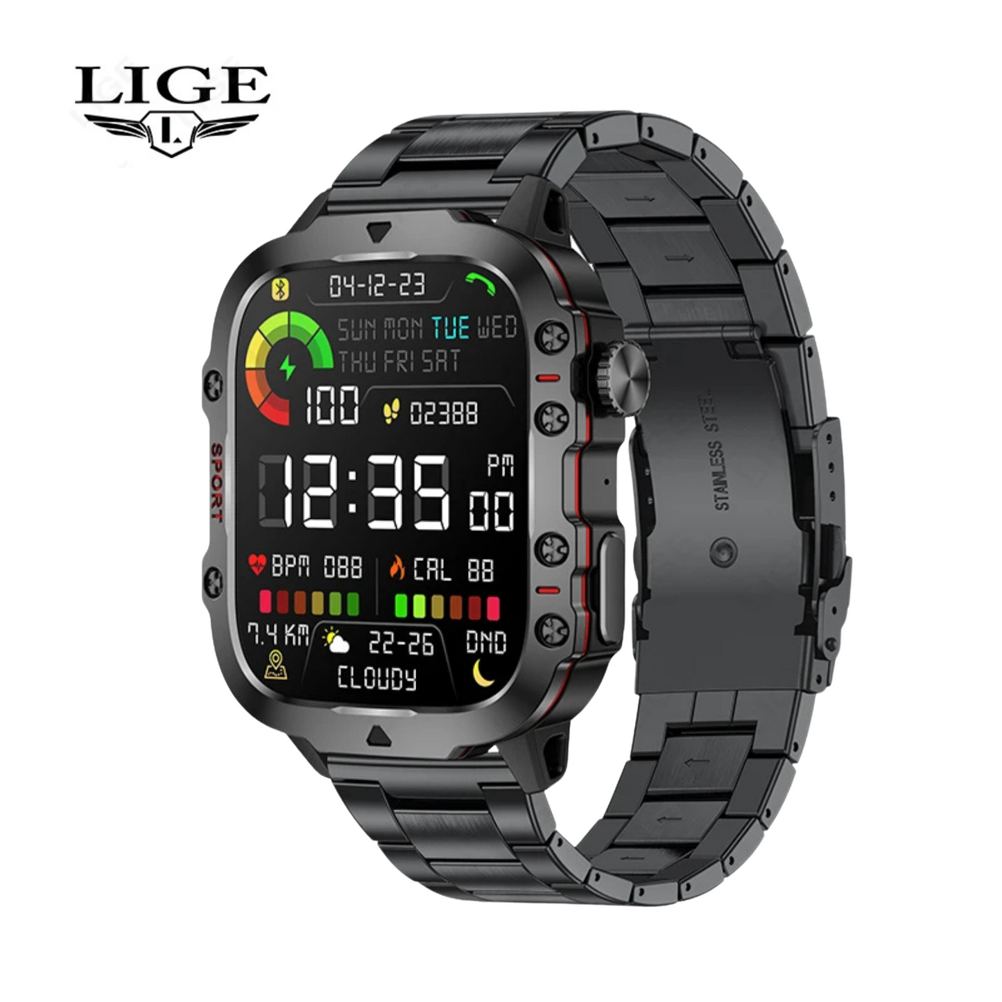 Smartwatch Deportivo Hombre LIGE QX11