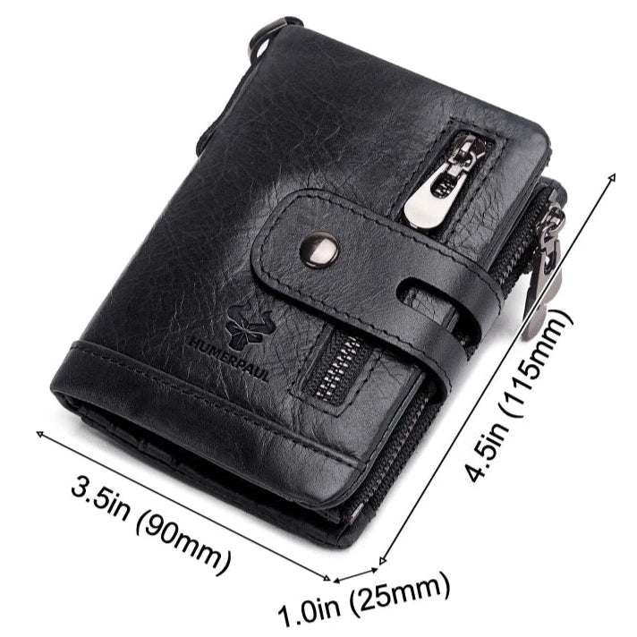 Billetera Hombre Cuero HUMERPAUL con RFID