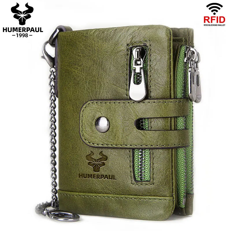 Billetera Hombre Cuero HUMERPAUL con RFID