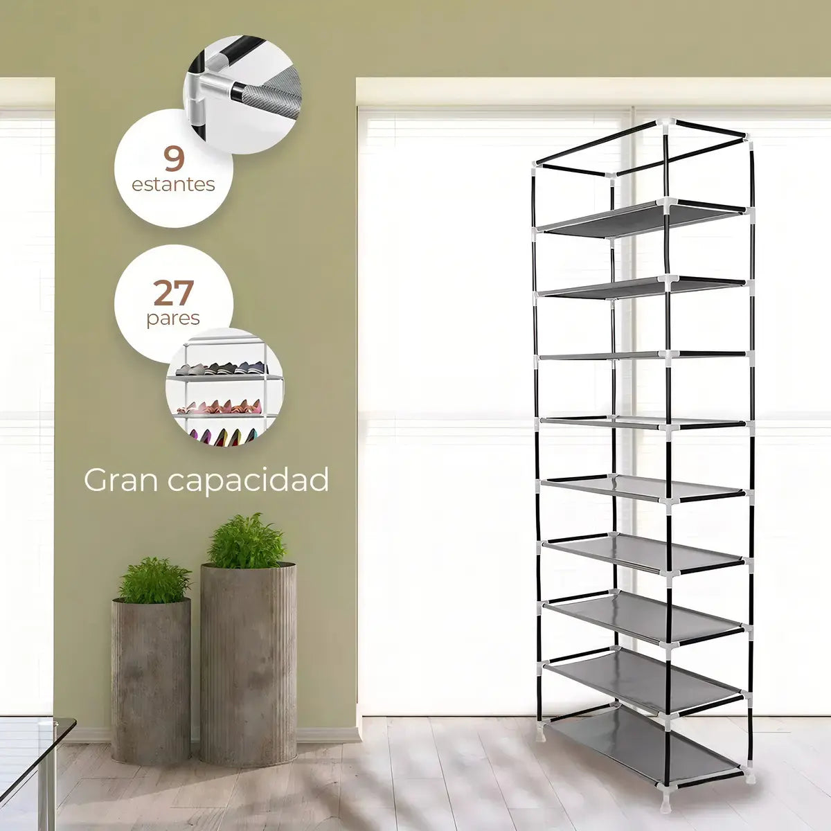 Zapatero Organizador Vertical 10 Niveles