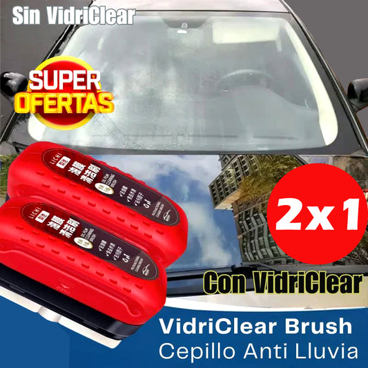 Pack 2 VidriClear Brush Limpiador de Parabrisas Empañados y Anti Lluvia