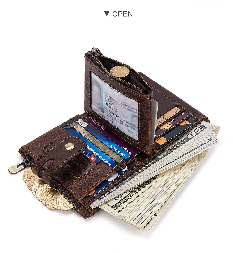 Billetera Hombre Cuero HUMERPAUL con RFID