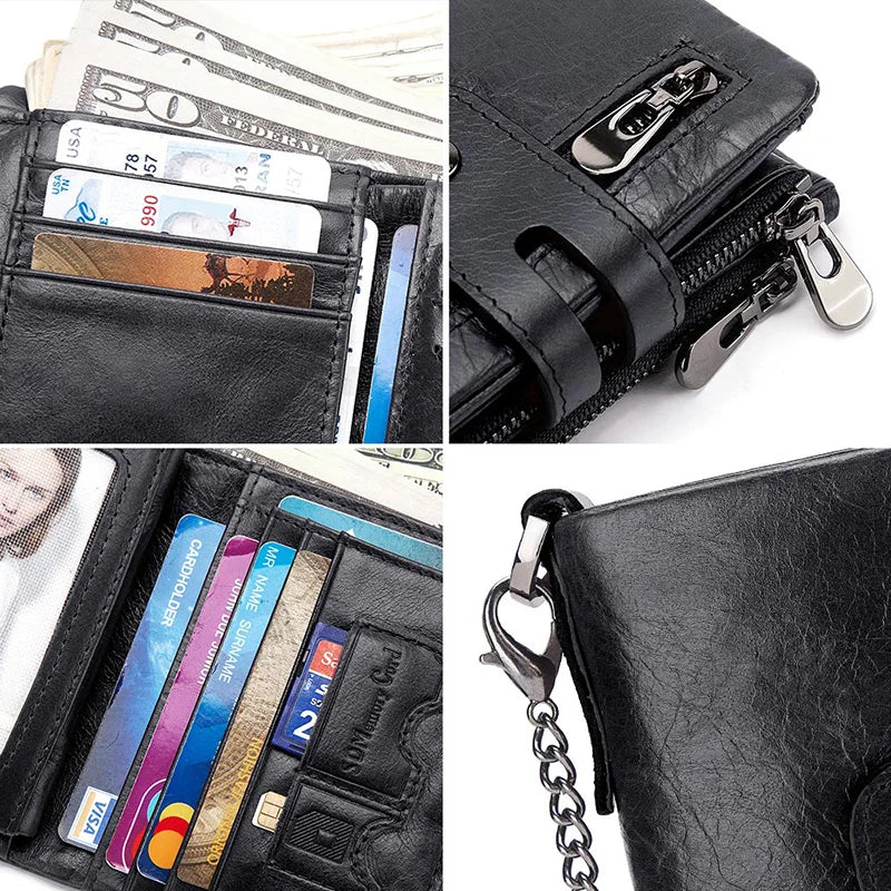 Billetera Hombre Cuero HUMERPAUL con RFID