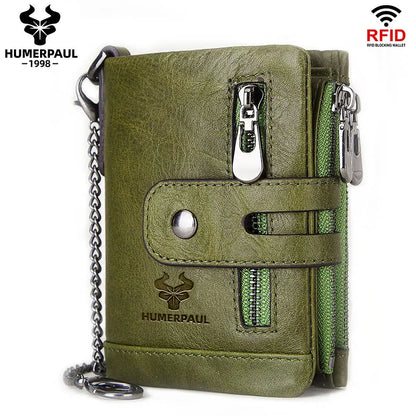 Billetera Hombre Cuero HUMERPAUL con RFID