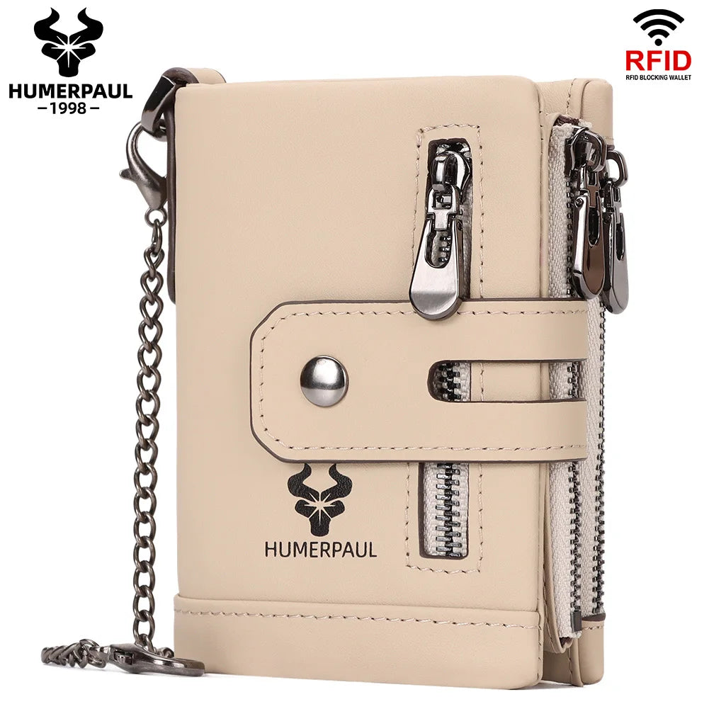 Billetera Hombre Cuero HUMERPAUL con RFID