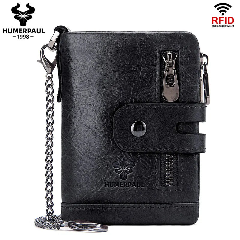 Billetera Hombre Cuero HUMERPAUL con RFID