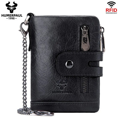 Billetera Hombre Cuero HUMERPAUL con RFID