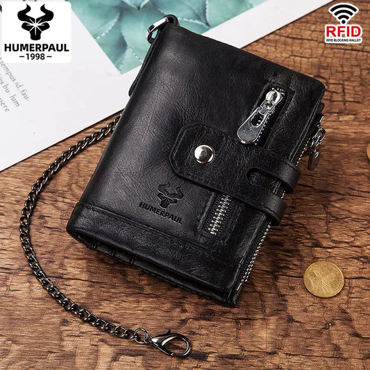 Billetera Hombre Cuero HUMERPAUL con RFID