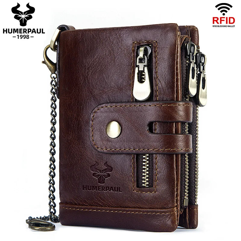 Billetera Hombre Cuero HUMERPAUL con RFID
